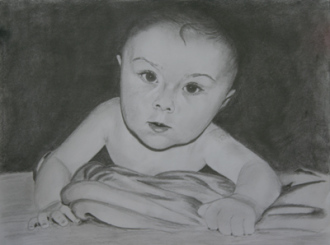 Babyportrait in Bleistift / Babyportrait pencil
